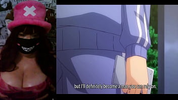 Hotwife with natural big tits watching hentai kimi wa yasashiku netorareru ep2