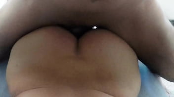 Pulsating ejaculation in milf's anus close up