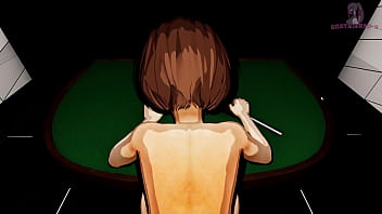 X roulette 2 趴在桌上的背後位