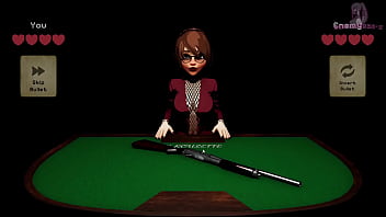 X roulette 2 趴在桌上的背後位