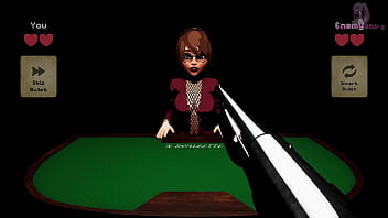 X roulette 2 趴在桌上的背後位