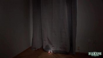 Beautiful girl getting a bit