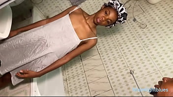 Skinny horny babe fucks bbc plumber