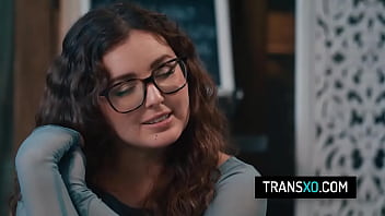 Hot shemale waitress fucks her old bestie during after hour