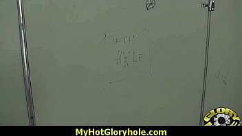 Gloryhole with a nasty wild white girl interracial 5