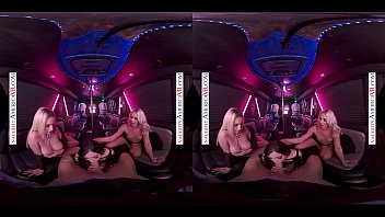 Lucky guy gets to go back to a hotel with three hot babes to fuck