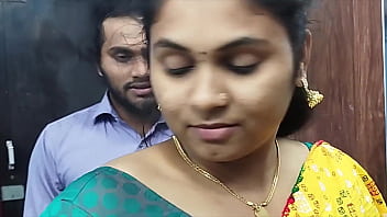 I press boobs of my lovely wife and kiss her pussy