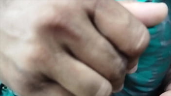 I press boobs of my lovely wife and kiss her pussy