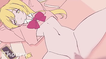 Vocaloid neru enjoys dick on the table