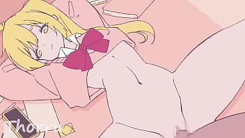 Vocaloid neru enjoys dick on the table