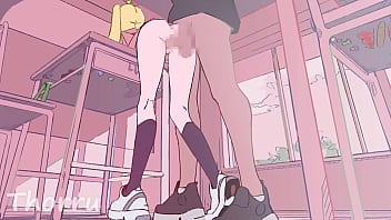 Vocaloid neru enjoys dick on the table