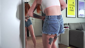 Gf in jean shorts made my dick hard