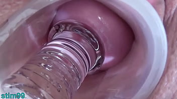 Japanese wife cervix fucking with double head dildo and doll Japanese wife cervix fucking with double head dildo and doll