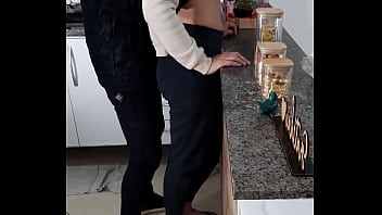 Stepdaughter can't even rest while having breakfast