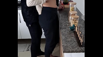 Stepdaughter can't even rest while having breakfast