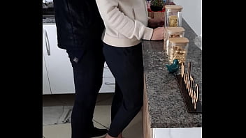 Stepdaughter can't even rest while having breakfast