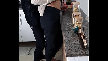 Stepdaughter can't even rest while having breakfast