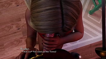 Busty blonde loves the taste of my big white cock being a dik highlight