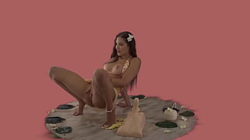 Gizelle blanco shows off her hawaiian pussy in hawaiian punch braindance spatial vr