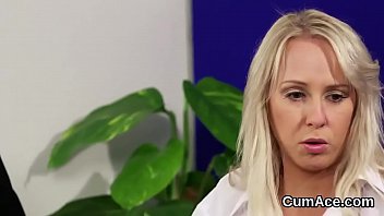 Peculiar doll gets cum load on her face swallowing all the spunk