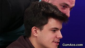 Peculiar doll gets cum load on her face swallowing all the spunk