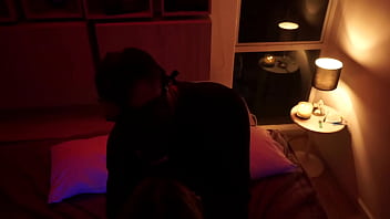 Blonde girl getting hot and inspired