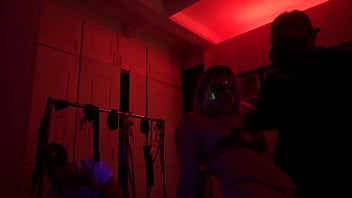 Blonde girl getting hot and inspired