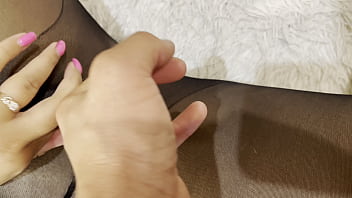 Torn my pantyhose and cum inside