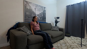 Horny brunette teen hottie breaks her porno cherry