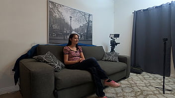 Horny brunette teen hottie breaks her porno cherry