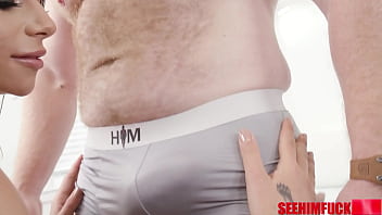 April olsen tempts thor johnson's hidden urges by giving him a rimjob