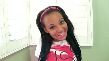 Stacey day 19 yo cutie big cock pov blowjob and huge load cum swallow