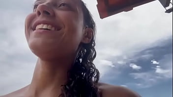 Leaked video of country girl taking a bath and showing it to her neighbors