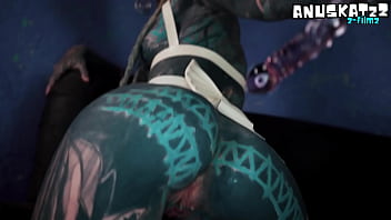 Skinny inked teen masturbation squirts gaping and prolapse solo play