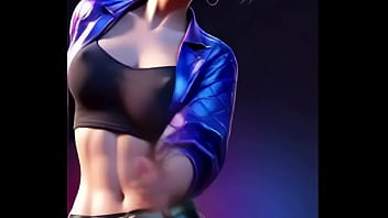 Akali hot dance rose apt lol 3d dance