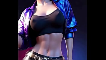 Akali hot dance rose apt lol 3d dance