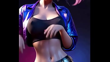 Akali hot dance rose apt lol 3d dance