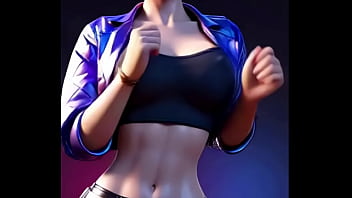 Akali hot dance rose apt lol 3d dance