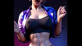 Akali hot dance rose apt lol 3d dance