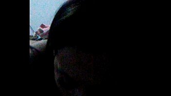 She sucks a fat black cock while her boyfriend watches