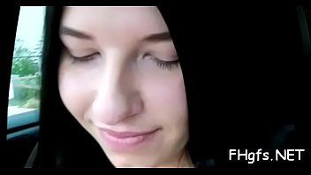 Gorgeous barely legal nadia blows lever and bounces it