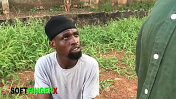 Homeless cowgirl and doggy