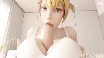 Sophitia giving you a pleasant suck off