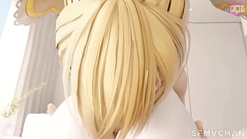 Sophitia giving you a pleasant suck off