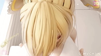 Sophitia giving you a pleasant suck off