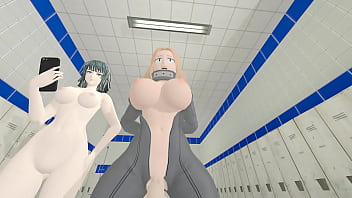 Chica de boku no hero monta una gran polla