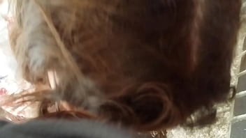 Girl gives head outside