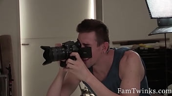 Step Son And Dad Stick Eachother's Poles Inside One Another While Photoshoot thumbnail