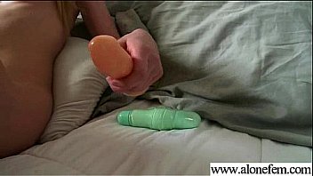 Girl use sex toys dildos fingers to please herself movie 08
