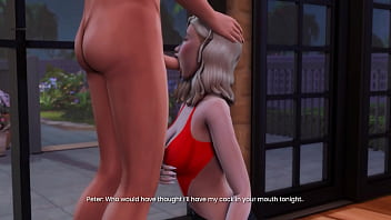 Wife cheats with hot dilf while husband is away